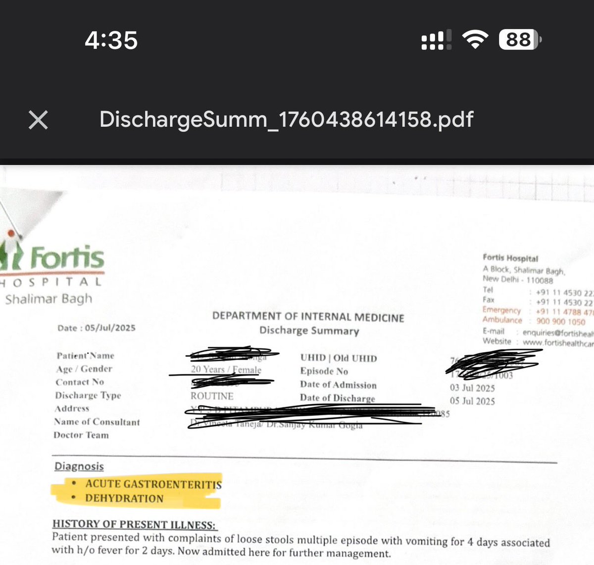 ShallyMonga05's tweet photo. @Niva_Bupa Please provide at least a valid reason for rejecting my claim. You mentioned the wrong diagnosis despite verifying the discharge summary. 😂😂
anyway impressive! At least give a reason that matches the actual medical documents. 😂 https://t.co/LWBGihkvyw
