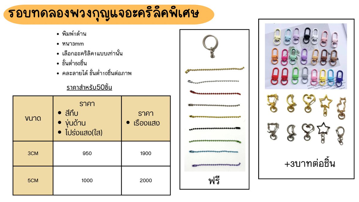 kpshopp1's tweet photo. ✨ เปิดรอบทดลอง พวงกุญแจอะคริลิค   ✨

🚚 ส่งฟรี EMS ‼️

✅ มัดจำ50%

📁 ไฟล์สำหรับผลิต
ส่งไฟล์ PNG

⏰ ปิดรับออเดอร์
25 กันยายน 2569 เวลา 17:00 น.

⚠️ หมายเหตุสำคัญ
รอบทดลองผลิตครั้งแรก ยังไม่สามารถรับประกันคุณภาพได้

❌ ไม่รับเคลมทุกกรณี 
(ยกเว้นของไม่ครบ / สินค้าแตกเสียหาย) ‼️

📸 ทางร้านสามารถนำภาพงานไปใช้เป็นตัวอย่างร้านได้

#รับทำของแจก #รับออกแบบ