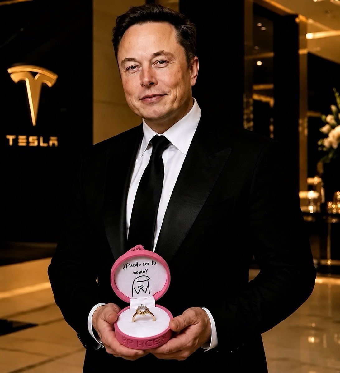 Honesttakesxmax's tweet photo. Be honest 👇 

💍Elon Musk just proposed..What's your answer?

A) Yes ❤️
B) No 🙅
C) Depends on the prenup 📃
D) Can I get Tesla shares instead 📈 https://t.co/m297CUoj4r
