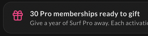 menalwaysregret's tweet photo. This is a Surf Pro 1-year free usage voucher. There are 30 in total, so please feel free to use them.
https://t.co/SacibEbNZ5
#SurfAIMysteryBox #surfai https://t.co/3pcXpwlhUc