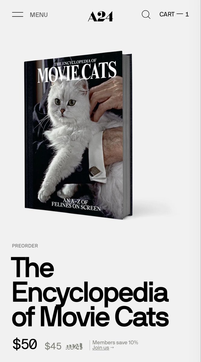 madokahattori's tweet photo. A24から映画に登場する1,000匹以上の猫が収録された書籍が刊行されるとのこと。

すでにどこかの出版社が翻訳権ゲットしているのでしょうか。ぜひ日本語版もお願いします。これは売れます。 https://t.co/Wtr1WH0V7I