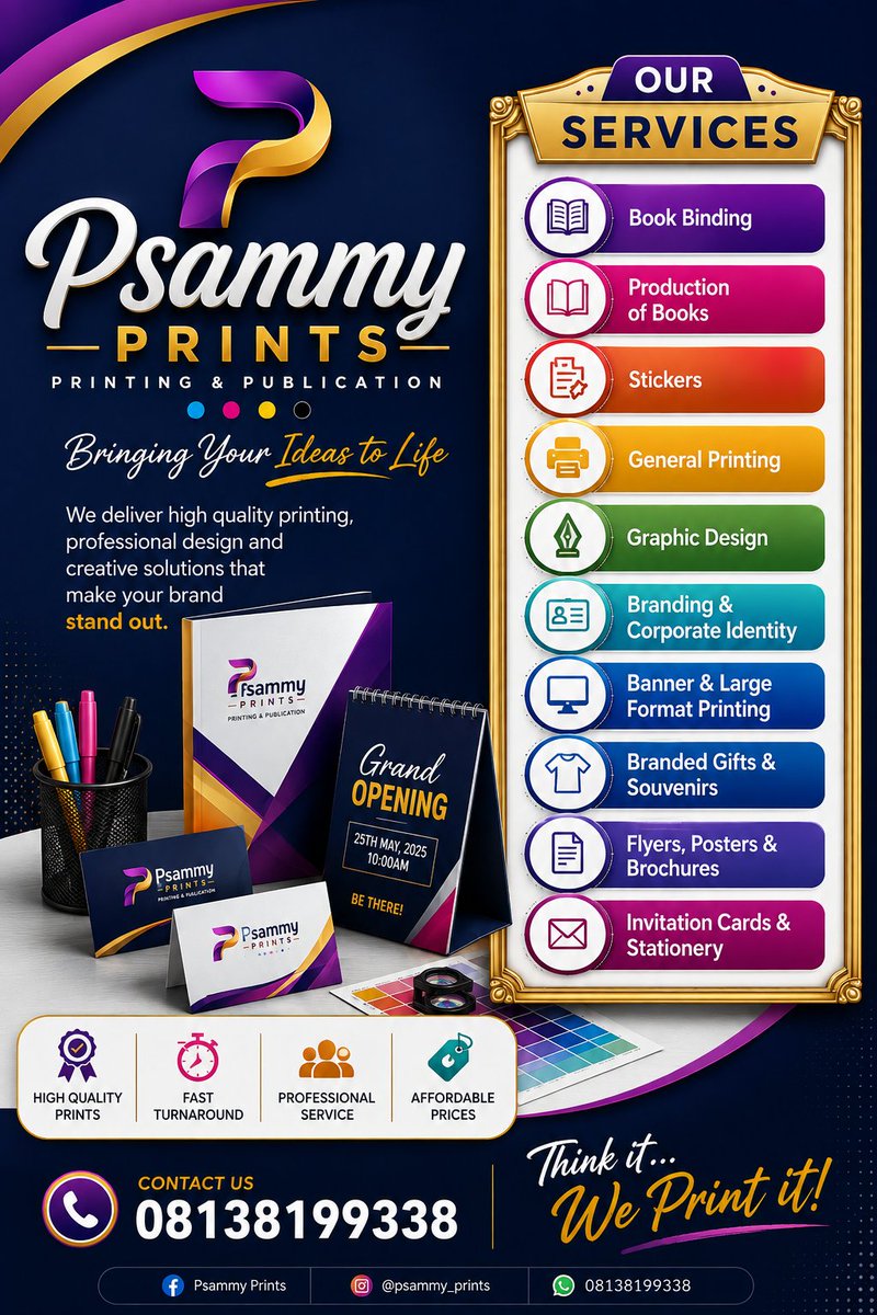 Psammy2404's tweet photo. In a world of Copies, We are the Original Printing Experts! https://t.co/UV6RgdZo1z