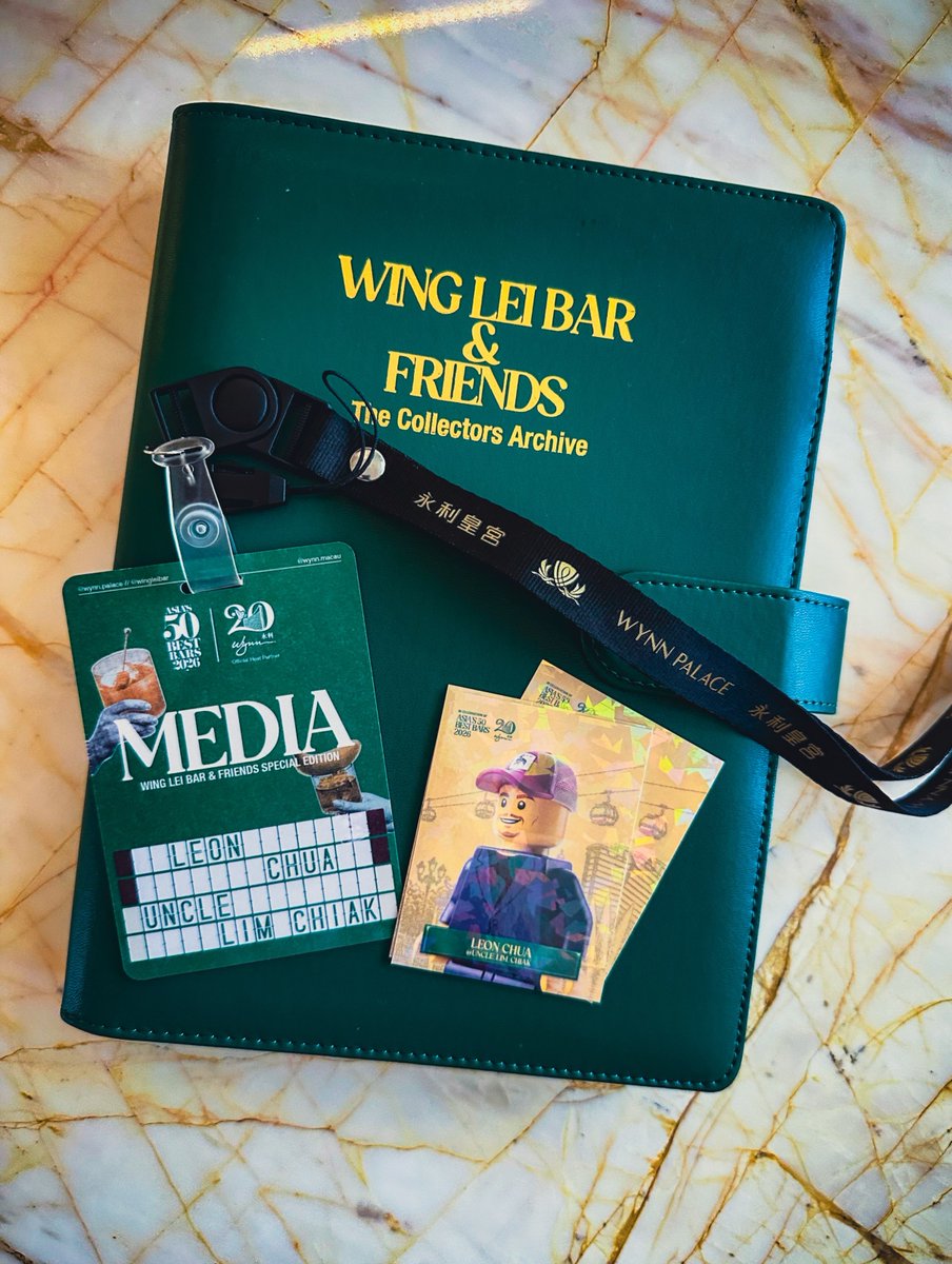AzucenaKinde's tweet photo. Fantastic to be back at luxurious Wynn Palace, which always feels like home in Macau. The warm welcome and thoughtful personal touches are next level, from Lego-themed stickers to a bartender sticker book. Tonight, Asia’s 50 Best Bars will be https://t.co/82TbIdBidd
