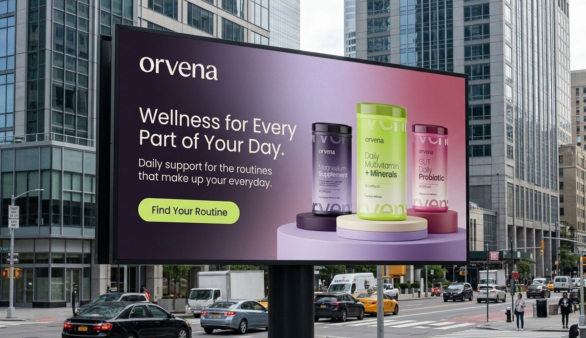 BuchiDesigner's tweet photo. Branding project for ORVENA, a modern wellness supplement brand created for people who want to make daily supplementation simple and easy to fit into their lifestyle.

The goal was simple: create a modern wellness system that feels approachable and relevant to everyday life. https://t.co/KOsPKmNSwA