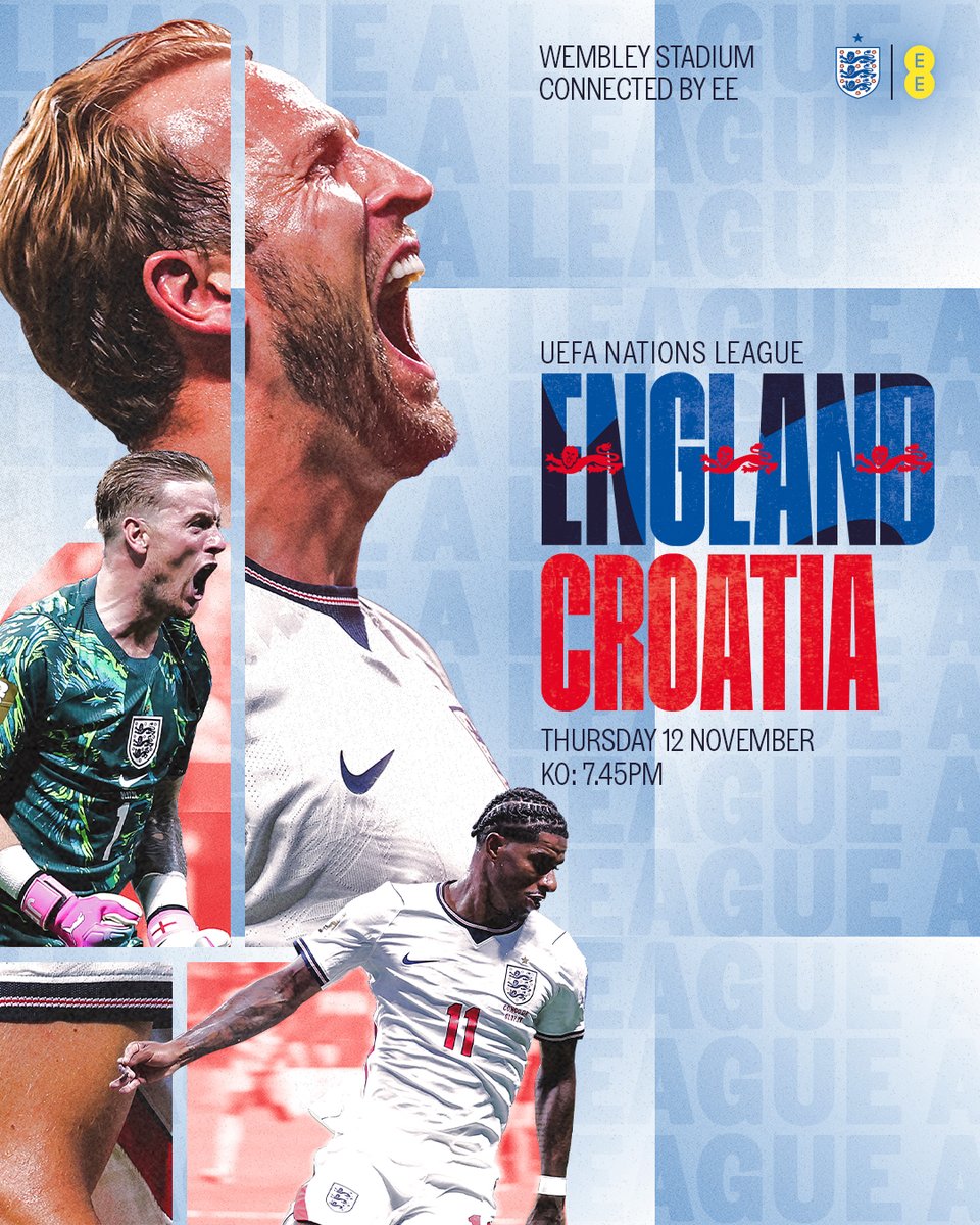 England's tweet photo. Watch our #ThreeLions vs Croatia at @WembleyStadium 🏟️ 

Tickets are now on general sale ⬇️