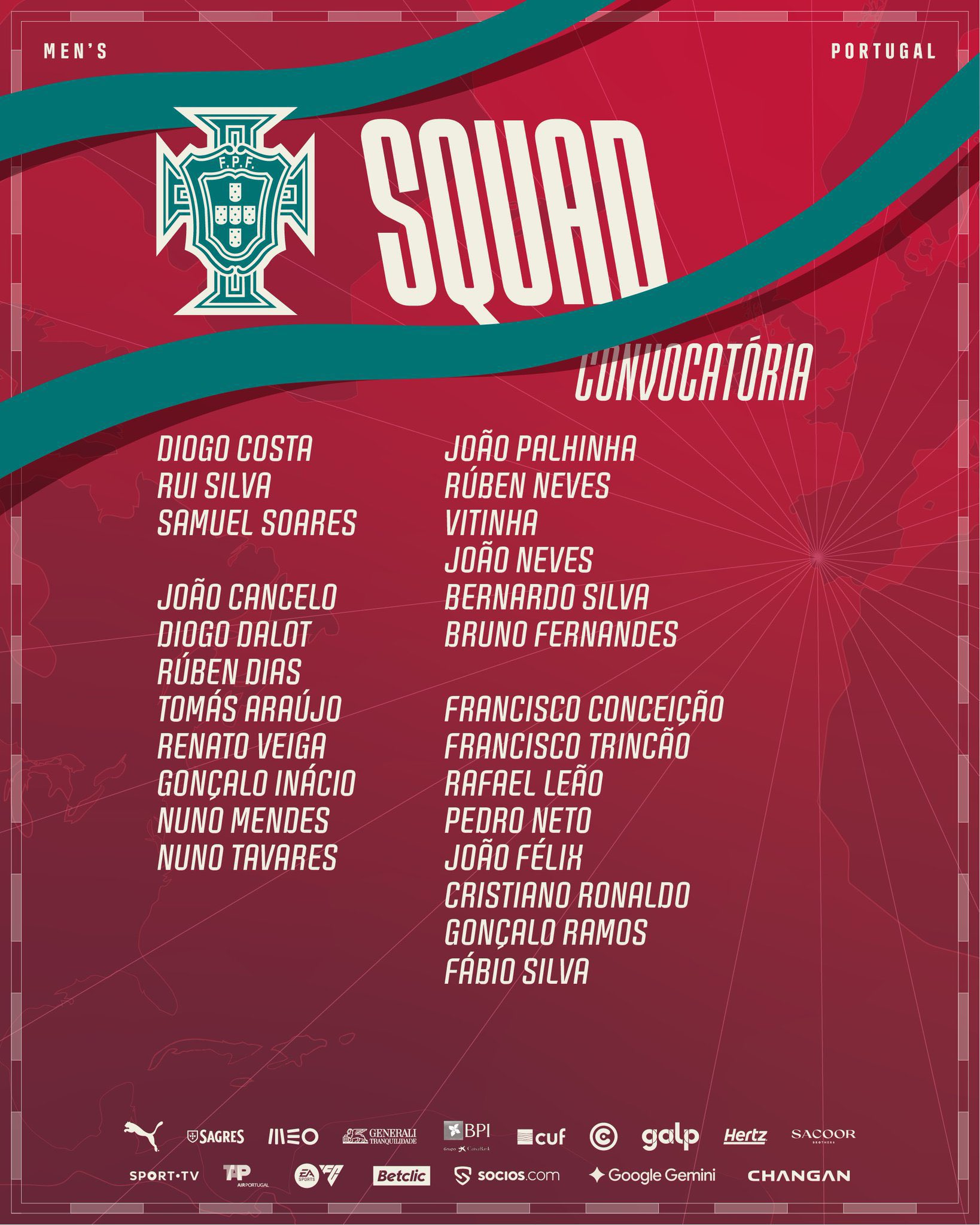 Portugal Squad Announced