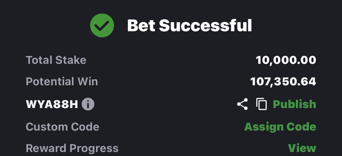 Big_Strategic's tweet photo. 10 odds
1k to 1 Million in 3 days
Bet 2 https://t.co/jLUrUy8khL