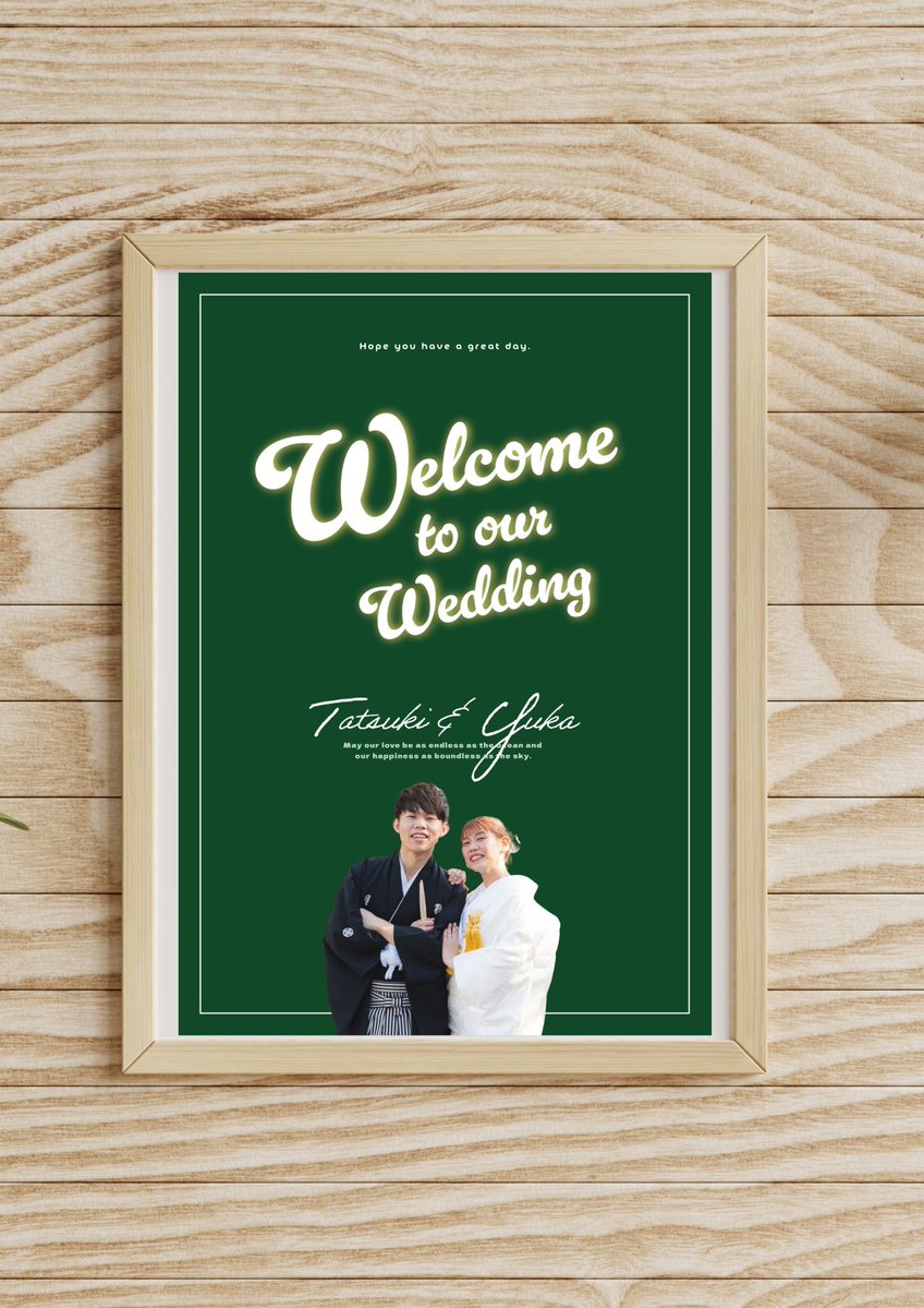 1017Ari's tweet photo. こんなのも作ってます🙋‍♂️
今回は結婚式のウェルカムボード💐

結婚予定の方、周りにいる方ぜひ！
「こんなの作れる？」くらいでも全然OKです👌

この投稿からの依頼・紹介はちょっと割引します✌️ https://t.co/eLGD1WE0Nb