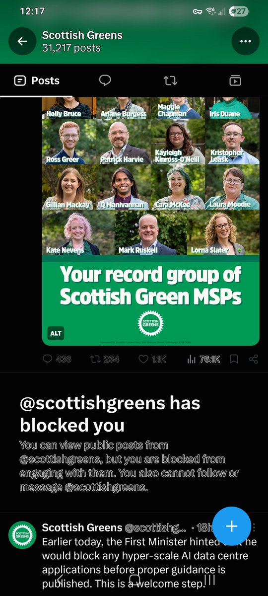 CommonSenseSc0t's tweet photo. These cowards blocked me for showing what they stand for.
While have a man named Q with no passport as an MSP 🤣🤷.
He also stated that rape exists on a spectrum and referenced a demonisation of rape. https://t.co/XPR3aW3HFA