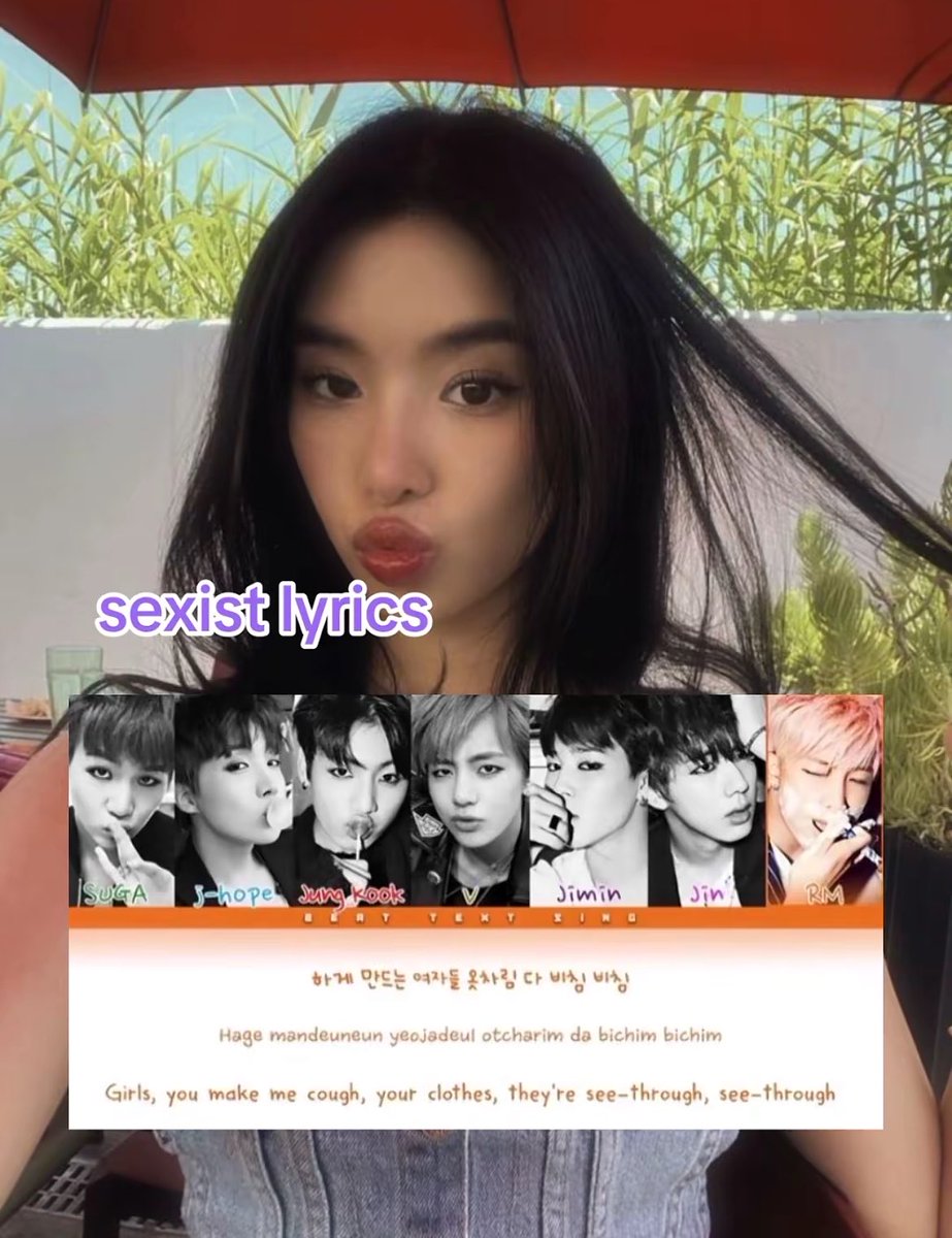 namonexe's tweet photo. kpop stans be tweakin. All of them are virgins cuz wdym that’s sexist?? 😭😭😭 https://t.co/XnOontS7U8