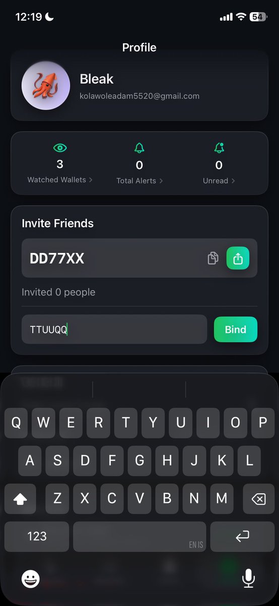 BleeaK1's tweet photo. @Trappwurld 0xFCC732b0442409C728728860C654C6c287CAb9AF
Already bound the  code from registration https://t.co/xeLQEJB2Qd