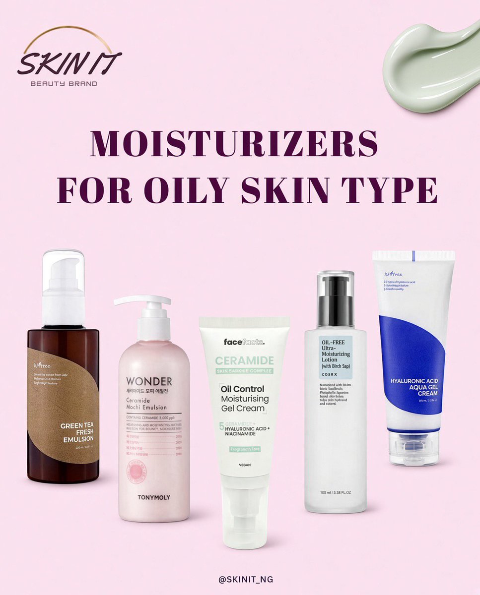 skinit_Ng's tweet photo. Oily? Dry? Combination? Normal? 👀

Whatever your skin type is, there’s a moisturizer that’s made to meet its needs. 🤍

Find your perfect match here 👇🏾 Shop now at https://t.co/14xZbUbH62 https://t.co/hmJ0gAKtLs
