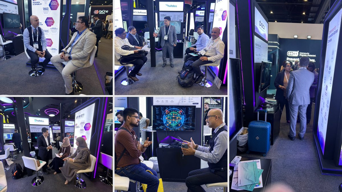 haltdos's tweet photo. Day 2 at GISEC Global 2026 is in full swing! 
Team #Haltdos is having insightful conversations with industry leaders on securing and modernizing digital ecosystems with our patented #cybersecurity solutions. If you're attending #GISEC2026, come say hello!📍Stall E-110, Hall 6 https://t.co/6yhE1QqQFp