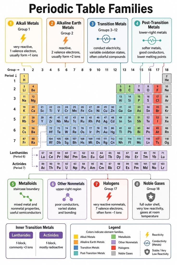 Thechemicalhub's tweet photo. Periodic table families https://t.co/Y91NbZTm5e