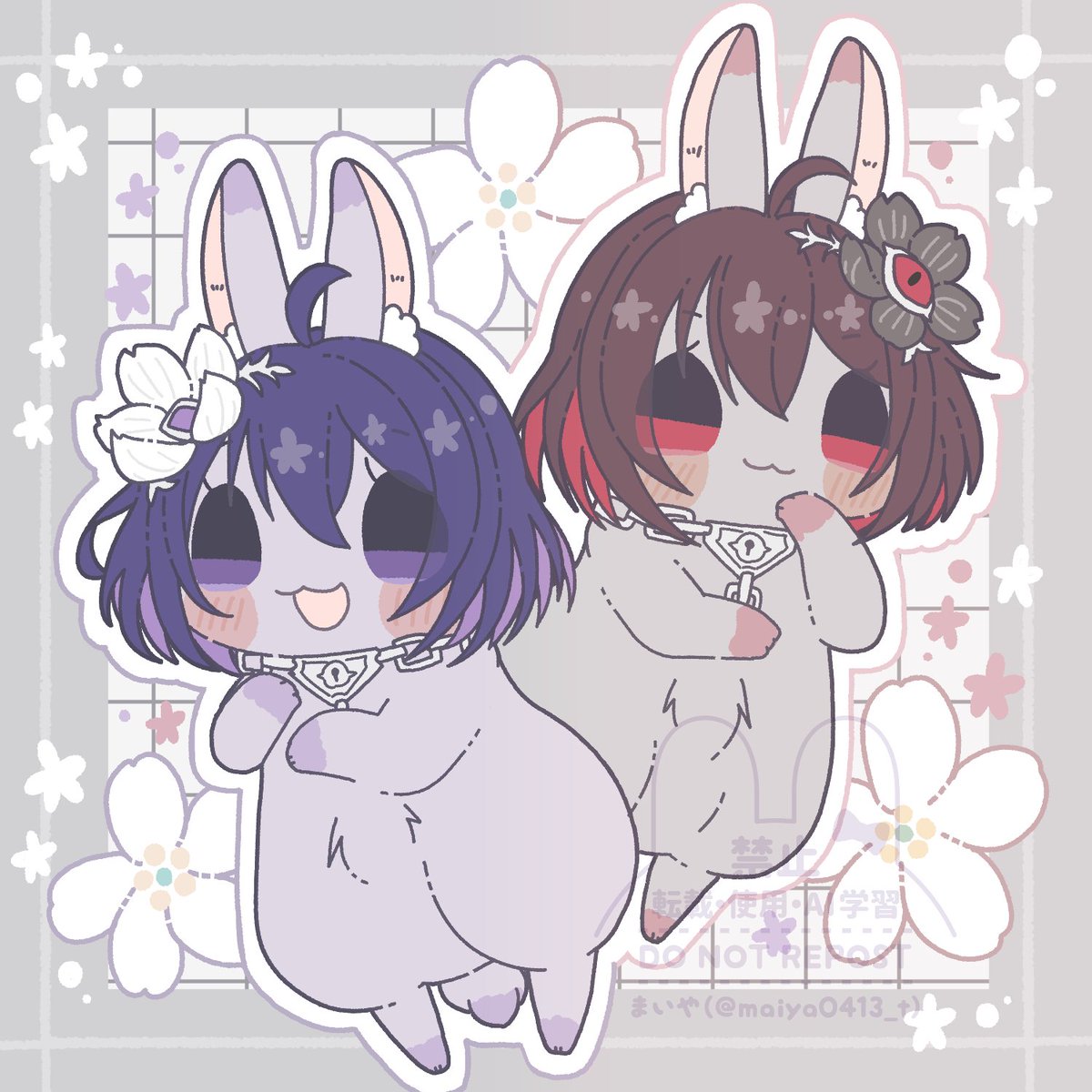 maiya0413_t's tweet photo. 🤍うさ白ゼーレ🐰うさ黒ゼーレ🖤
#Seele #HonkaiImpact3rd https://t.co/kKprG8acUT