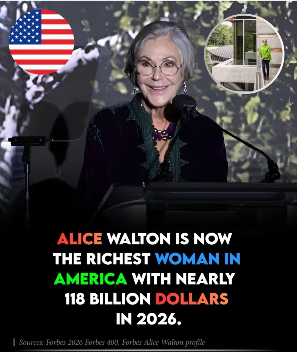 Ukulelejnr1312's tweet photo. @TwistnTurns17 In relation, 

The news flying around the internet "not sperms". This is Alice Walton. 

Check out the post I coined it to &amp; I will tell u these; Walmart just like DIY is like the America's branded shopping 🛍️💸 outlet for that "ABROAD SENSE OF BELONGING" Mentality. https://t.co/SpKCBLtTq7
