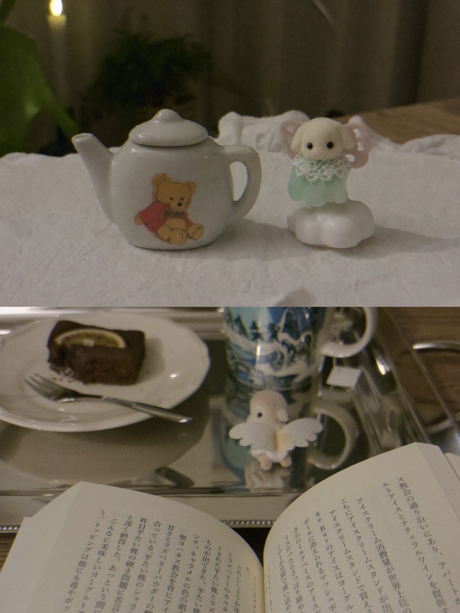 fypeony's tweet photo. アンティーク店で衝動買いした謎のミニポット、夜のブラウニー https://t.co/a1Cup7qAni