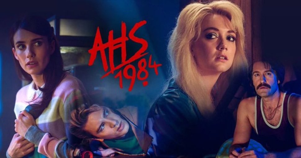 AHS_Source's tweet photo. 7 years ago today, ‘AHS: 1984’ the 9th Season of ‘American Horror Story’ premiered on September 18, 2019. It is still currently the highest rated Season on Rotten Tomatoes at 88%. https://t.co/zn2PyWY178