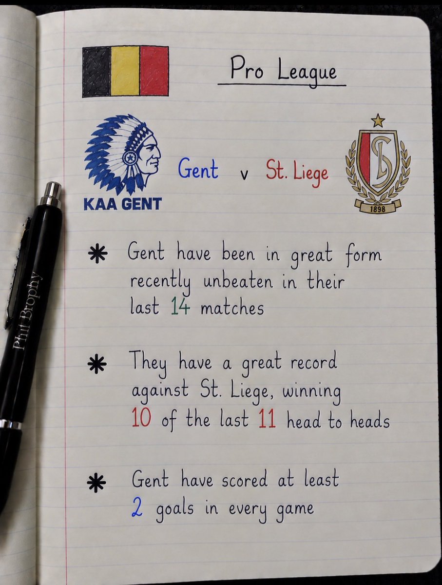 PhilBrophy1's tweet photo. Friday Banker 🏦 

🇧🇪 Pro League 

⚽️ Gent v St. Liege https://t.co/EiWWgSBm3c