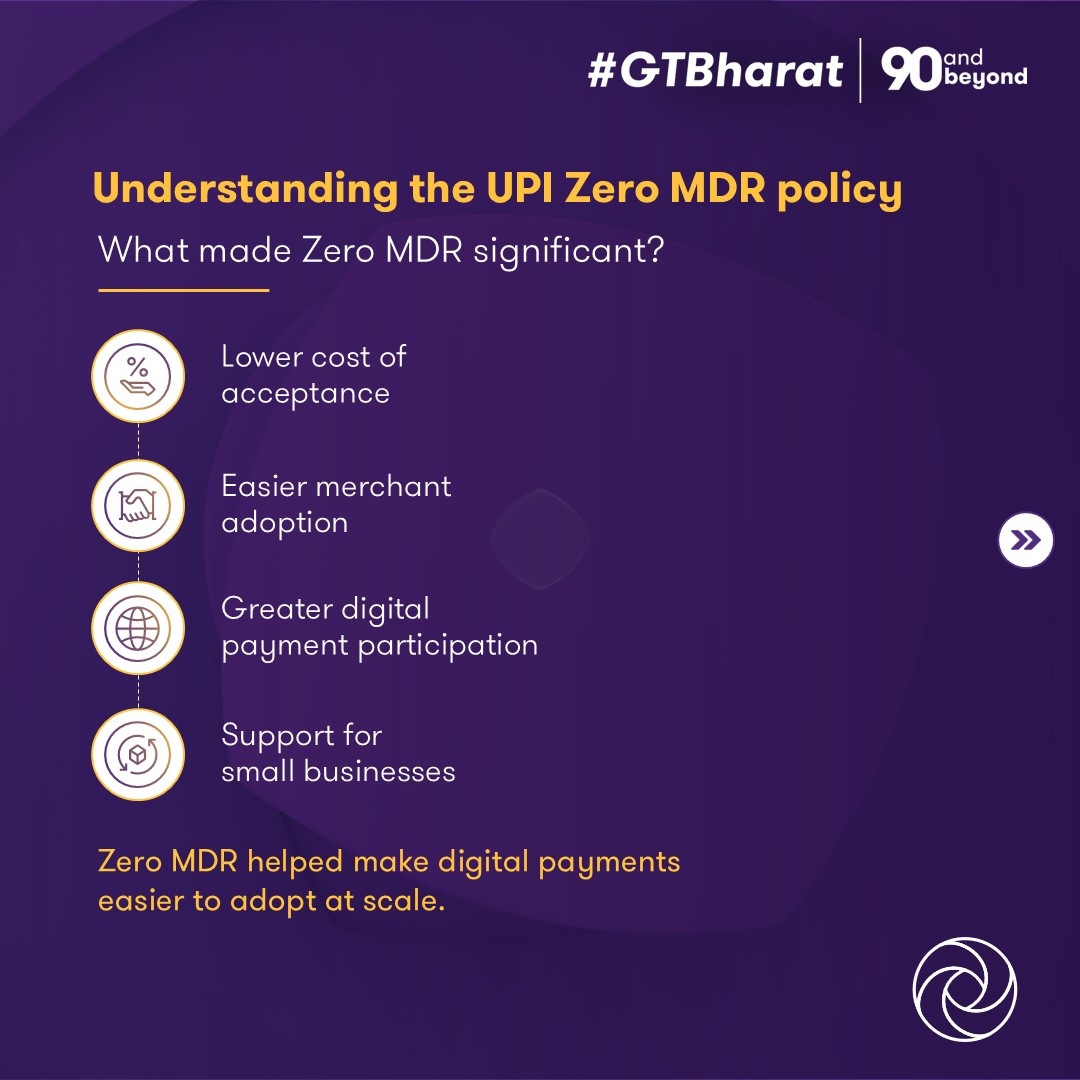 GrantThorntonIN's tweet photo. Our report, The future of UPI: Why Zero MDR matters for India, developed in association with Policy Watch India Foundation, examines the role Zero MDR has played in shaping UPI’s growth &amp; its wider impact.

Read the report: https://t.co/7pCgklzErz

#UPI #DigitalPayments #ZeroMDR https://t.co/LAyT6K4JlG