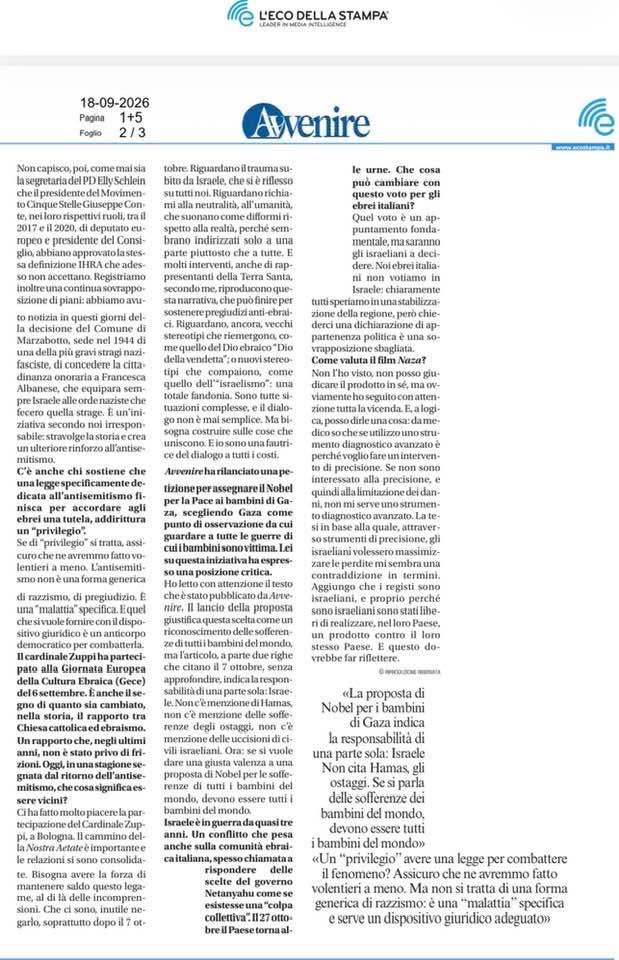 UAItaliaIsraele's tweet photo. Sì al DDL ANTISEMITISMO anche da UCEI https://t.co/gYZHxGp5va