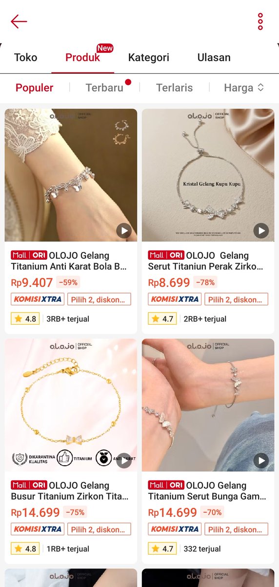 preewti's tweet photo. NAMU TOKO YANG JUAL BRACELET CANTIK-CANTIK mana hargamya ramah dikantong lagi 😭😭 buat cewek-cewek yang suka pake bracelet (gelang) harus checkout sihh 😭

🔗 https://t.co/d2UBoKzv6w

🔗 https://t.co/T3xrCLuLrr

🔗 https://t.co/Xy08ctcCZs

🔗 https://t.co/5qYaTzFcFl https://t.co/N19fMxUqdH