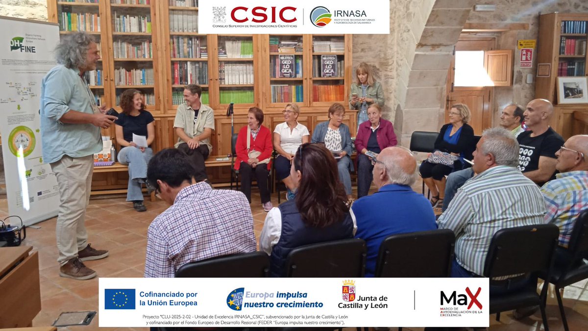 irnasa_csic's tweet photo. 🌱 El Centro Botánico de #Juzbado (Salamanca) celebró la jornada "Plantas, arbustos y remedios tradicionales para el ganado" dentro del proyecto europeo #OHFINE, coordinado por el #IRNASA-CSIC. ¡Muchas gracias al Ayuntamiento y a los vecinos por la extraordinaria acogida! https://t.co/AnEloedgIN