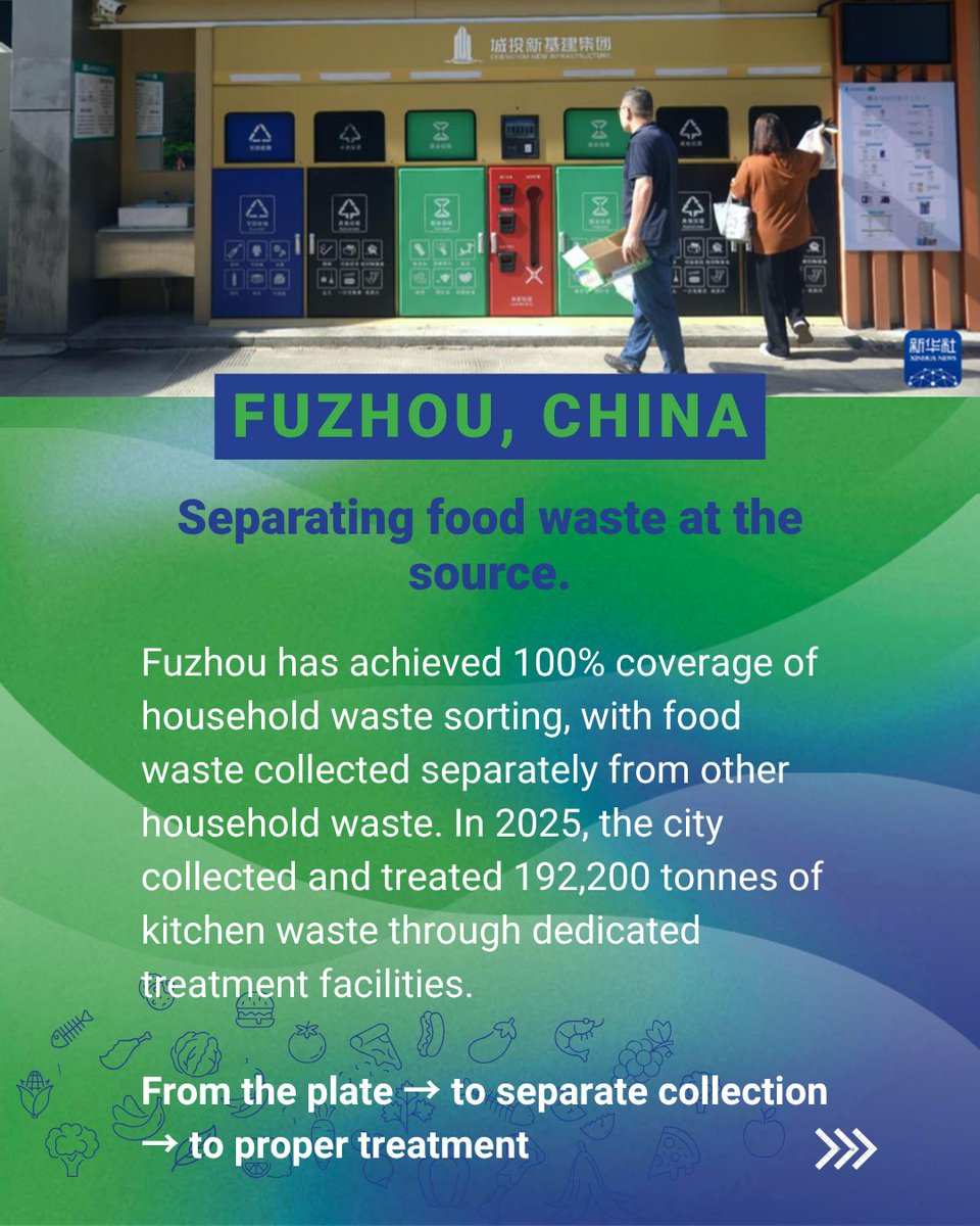 Shanghai_Award's tweet photo. 🍽️ From clean plates to clean cities 🏙️
#ShanghaiAward-winning cities are taking action across the food-waste journey.
Discover their solutions this #WorldCleanupDay 🌱
Part 1/2 — discover more in the next post 👇
@UNHABITAT
#CleanPlateCleanCity #FoodWaste #SustainableCities https://t.co/nJEfBQt0KE