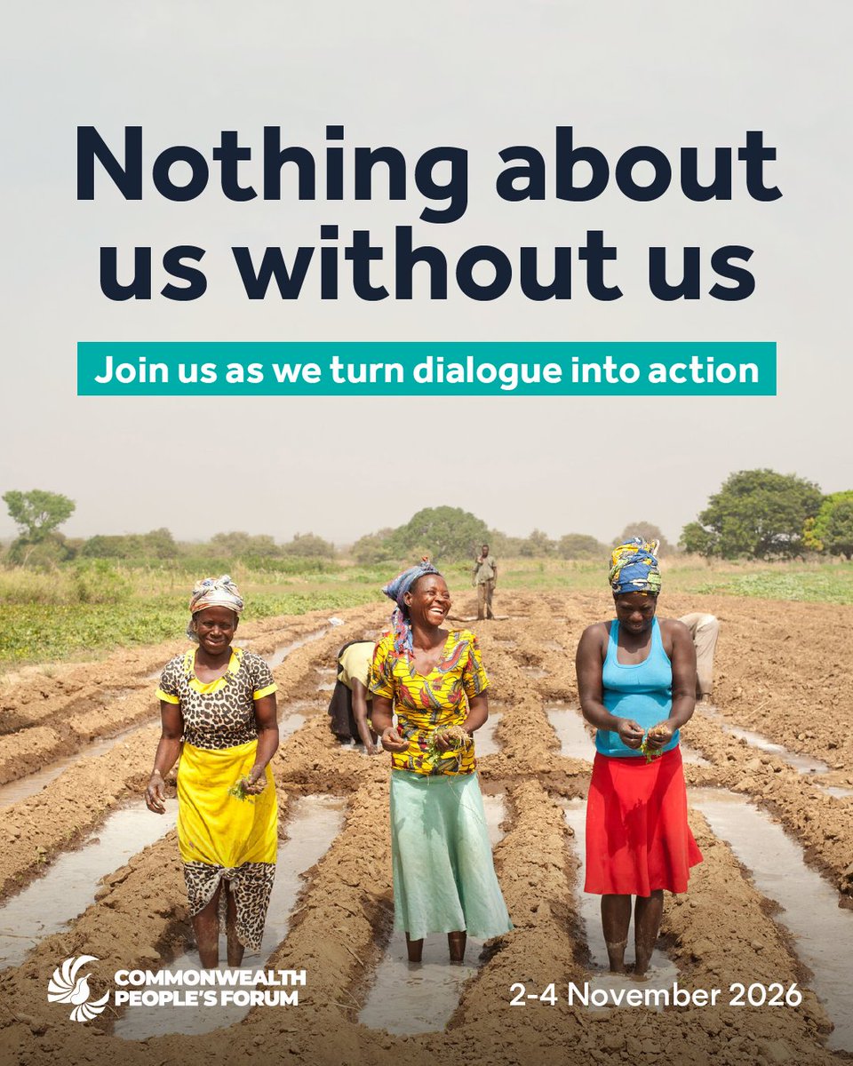 commonwealthorg's tweet photo. Civil society has an opportunity to shape the conversation when Commonwealth decision-makers meet in Antigua and Barbuda this November.  

Priorities and outcomes from the Commonwealth People’s Forum will be shared as part of our engagement at the Commonwealth Heads of Government meeting. 

Join us for the People’s Forum in Antigua and Barbuda and add your voice to the conversation. 

Ready to help shape what comes next? 

Apply to be a delegate: https://t.co/FVZOE7gcMD
