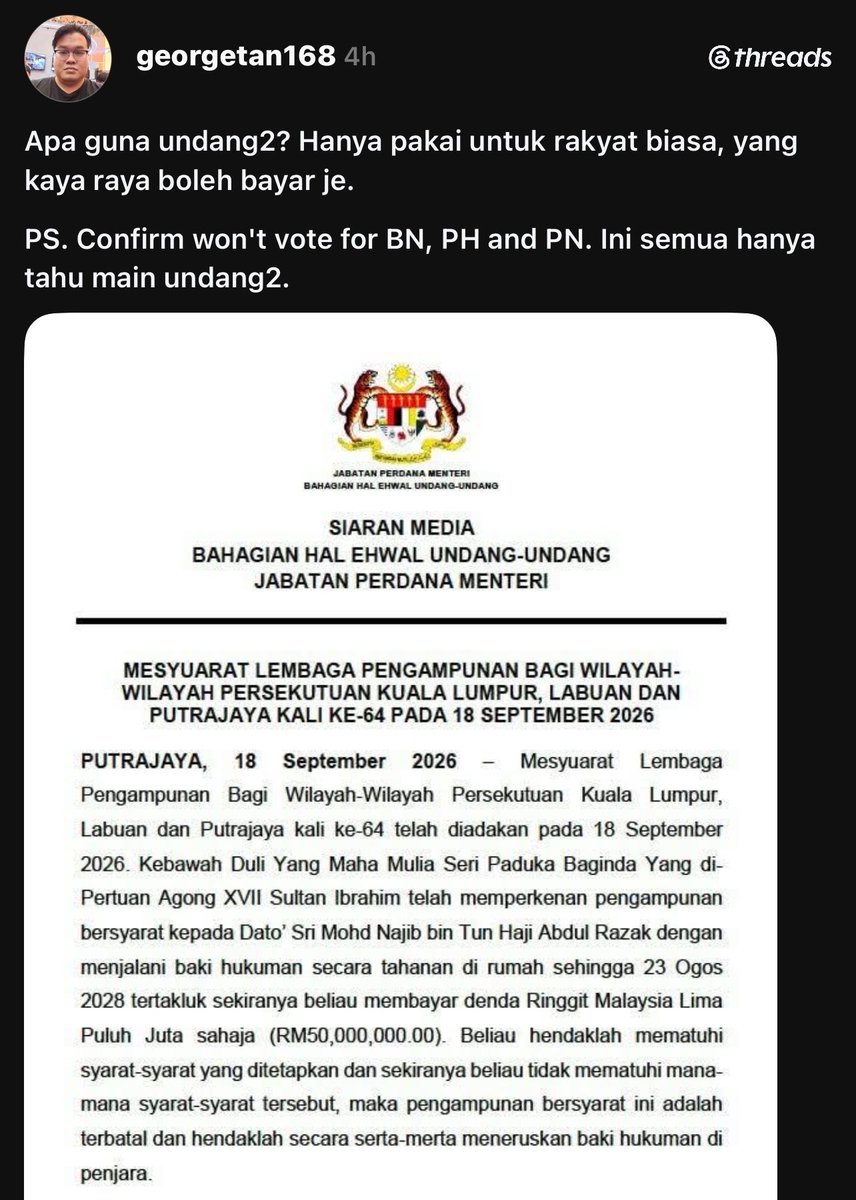 amer7211's tweet photo. PKR (PH) menjadi pilihan rakyat (terutamanya Pengundi Atas Pagar) dalam PRU15 yang lalu kerana janji2 mahu membawa rejim kleptokrasi ke penjara. UMNO kalah besar. Setelah hampir 4 tahun, janji2 tersebut hanya tinggal janji. 47 kes bebas. 170 juta bebas. Yang dalam penjara pula dapat ‘special treatment’. Belum masuk lagi lain2 kes dimana, you bayar sikit, u lepas! ‘Sakau sakau sakau’ tu hanya modal politik.

Kini, rata2 rakyat daripada kelompok yang sama mula nampak wajah sebenar PKR (PH). Kalau dulu, mereka memilih, kali ini tidak mustahil mereka menolak.

Ayuh Malaysia! Jadikanlah @partibersamamy sebagai pilihan untuk masa depan Malaysia yang lebih bersih, telus dan berprinsip!
