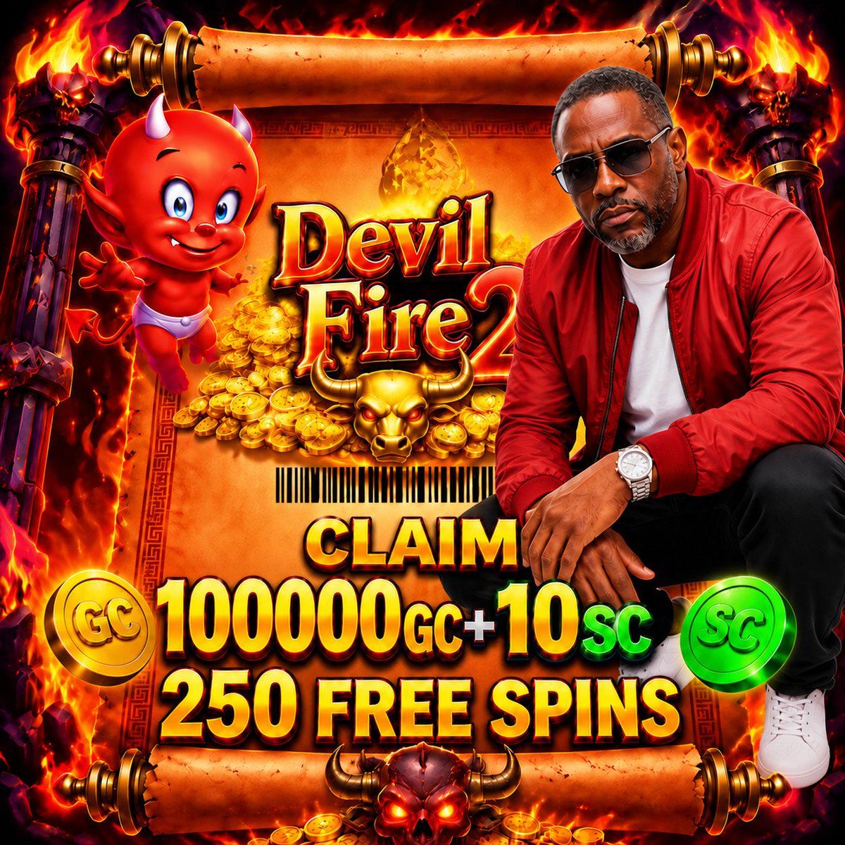 Spinbison's tweet photo. Things are heating up in Devil Fire 2! 🔥

Ready to face the fire? Play now
Reply with a 🔥 if you’re in!
#DevilFire2 #FreeSpins #SocialGaming https://t.co/nI39l1fVGc