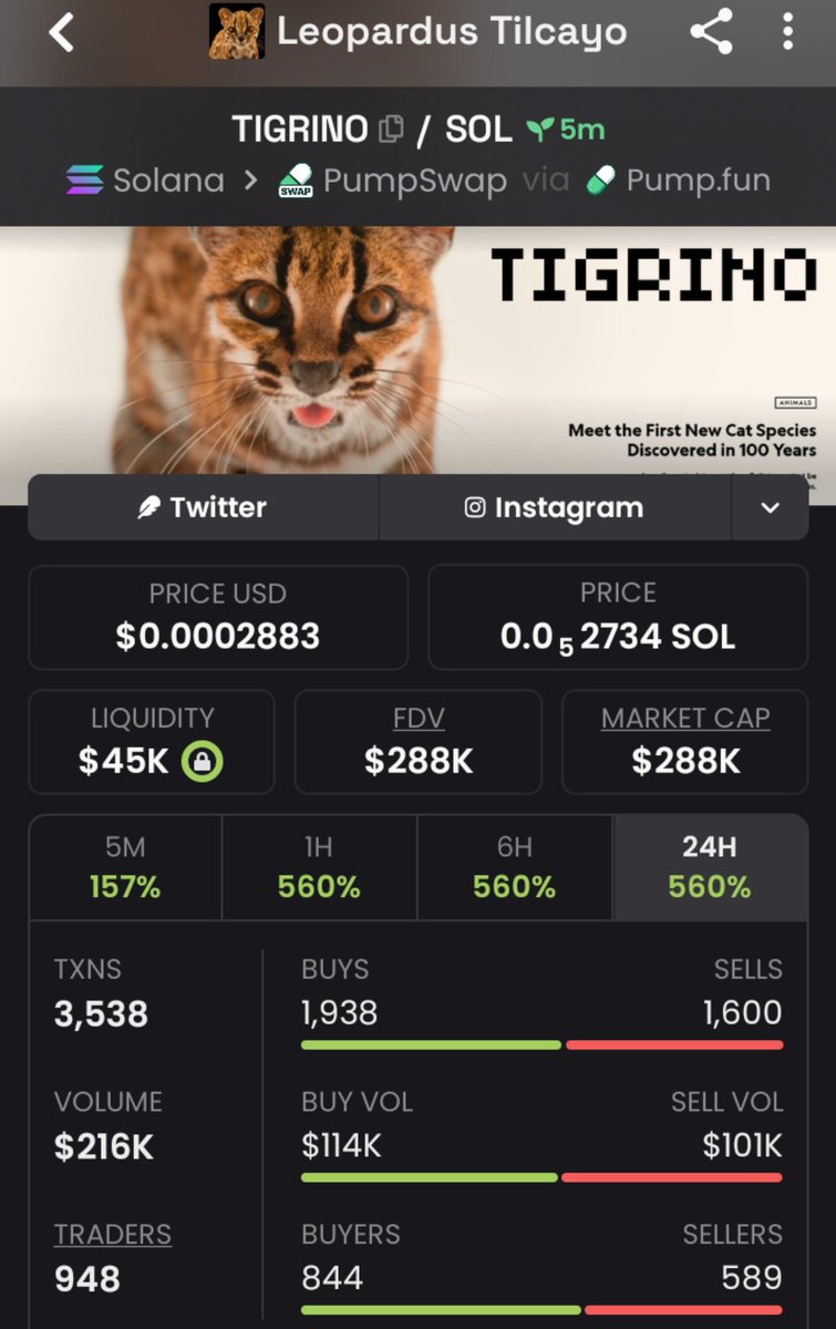Echelon007's tweet photo. 14X up from my call on $TIGRINO 🖨️

CA:
91ryaCo5yGpYZM3bs6GUPs97VWJQj7RozBmqPULgpump https://t.co/11dBcuY2F9