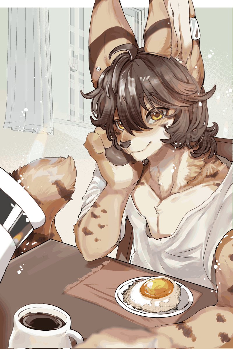 CompanionFeline's tweet photo. breakfast with YOU! 🫵

🎨: @xxxkuroraxxx  thank you!! https://t.co/03boh4jr98
