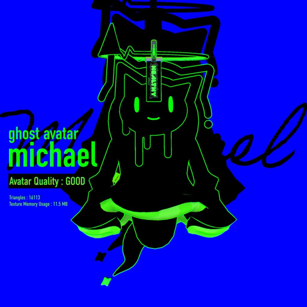 G_B_X_D's tweet photo. VRChat想定アバター『Michael / マイケル』
デビューしました！
https://t.co/rF86iu8C1D

シンプルで軽量なゴーストアバター👻✨
カラバリでがらっと個性的に。

仲良くしてね。よろしくおねがいします！
#Ghost_Avatar https://t.co/M2KGCHHG54