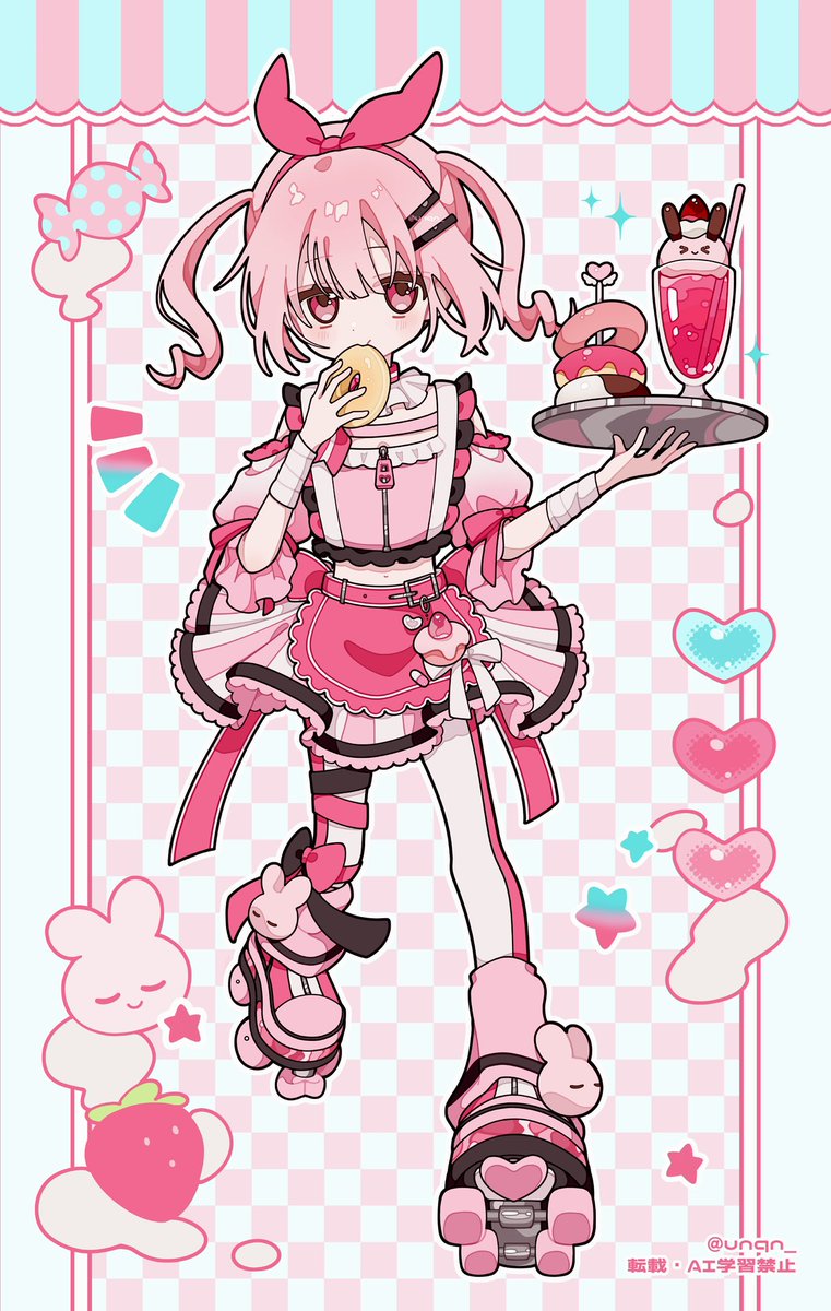 unqn_'s tweet photo. DINER 🍩🍦 #OC https://t.co/mtBD7Thziv