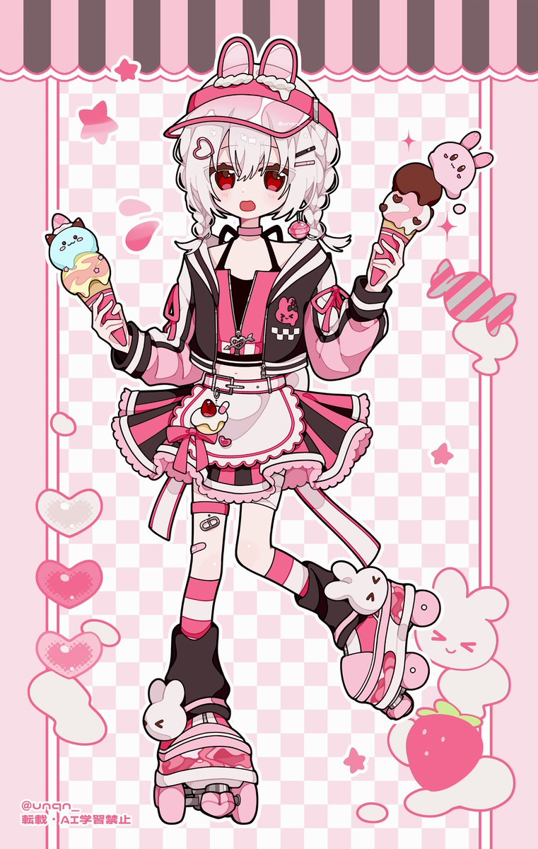 unqn_'s tweet photo. DINER 🍩🍦 #OC https://t.co/mtBD7Thziv