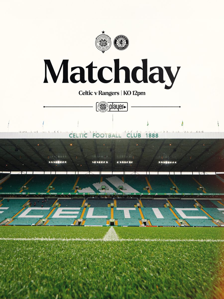 CelticFC's tweet photo. 🟢 It's Derby Day at Paradise ⚪️

#CELRAN | #CelticFC🍀 https://t.co/xD5cN90XLh