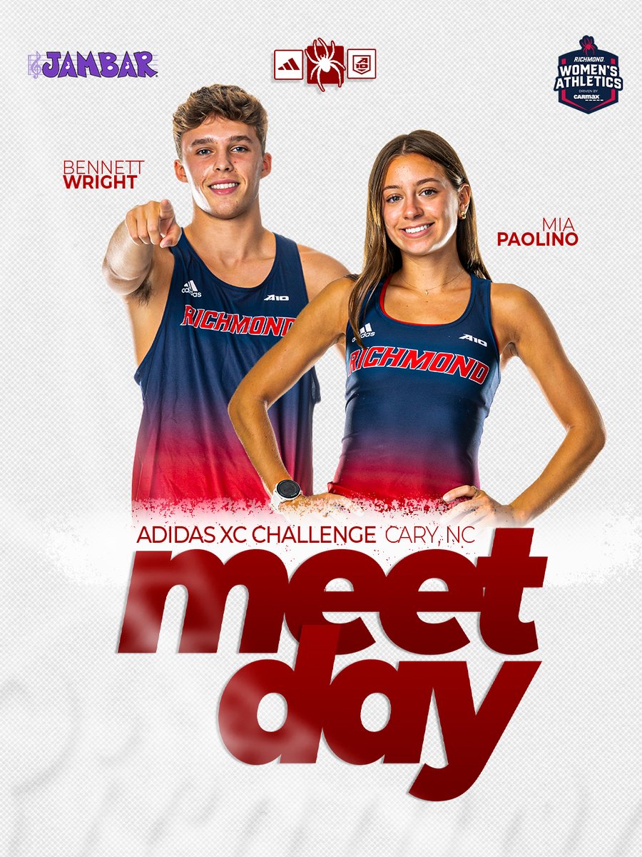 RichmondXCTF's tweet photo. 𝐑𝐀𝐂𝐄 𝐃𝐀𝐘 🕷️💨
🏁 Adidas XC Challenge
📍 Cary, NC
🕘 5:50 PM (M) / 6:30 PM (W)
📈 https://t.co/ypuE6CqKPF
📰 https://t.co/6XYi75dkCz https://t.co/cG5KdtxYzb