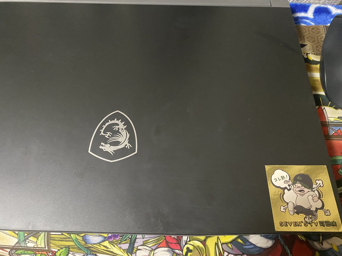 yota501's tweet photo. J⋈`•ヮ•｡)о。あの時に貰ったコレ熱ステッカーは私のマイPCに貼りましたわ https://t.co/bFM7JwjXpo