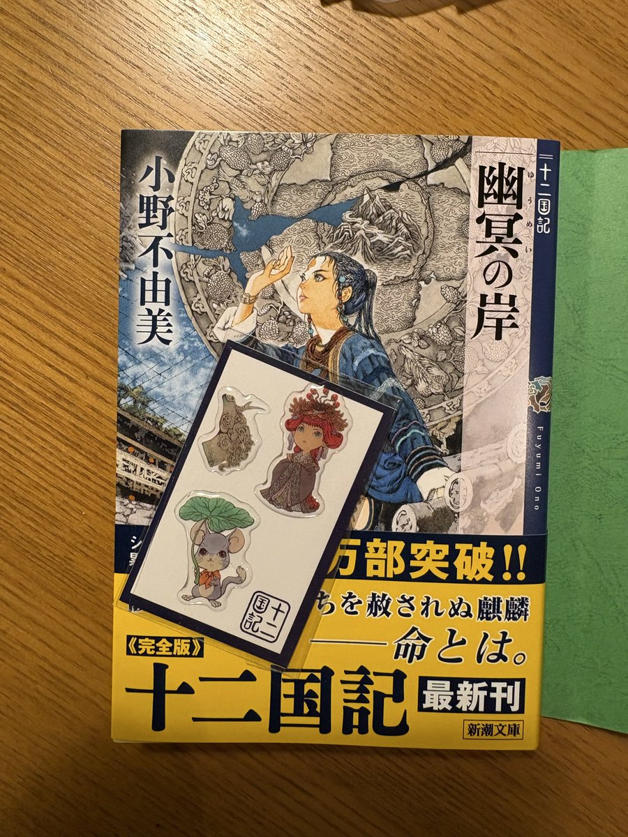 gon13330303's tweet photo. #十二国記
やったあ！
特典なんか無理だよね、と地元の本屋で買ったら、サラッとくれた！
嬉しい☺️ https://t.co/IxDbIF8t7e