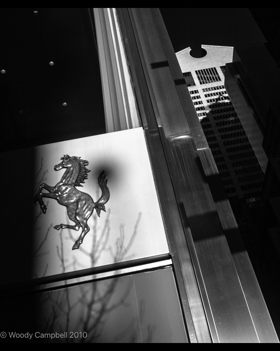 JacquesAllridge's tweet photo. Looking back 16 years at the Ferrari dealership on Park Avenue, photographed in infrared. It and the AT&amp;T Building still stand. Completed in 1984, the building became the first major postmodern skyscraper, even as AT&amp;T began breaking apart. Sic https://t.co/0zv7pmztlm