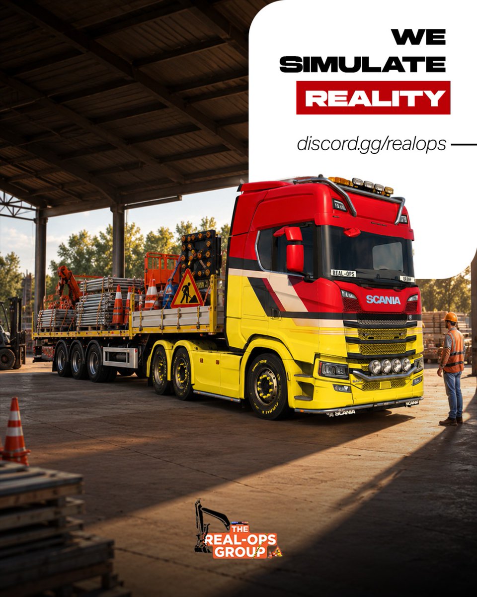 Real_Ops_group's tweet photo. From accidents and police chases to specialist deliveries, Real-Ops Group brings the action and realism to every journey.

Our goal is all about bringing realistic operations to life, and offering an immersive experience to your events
#RealOpsGroup #TruckersMP #ETS2 https://t.co/Ok0iZZZD6Q