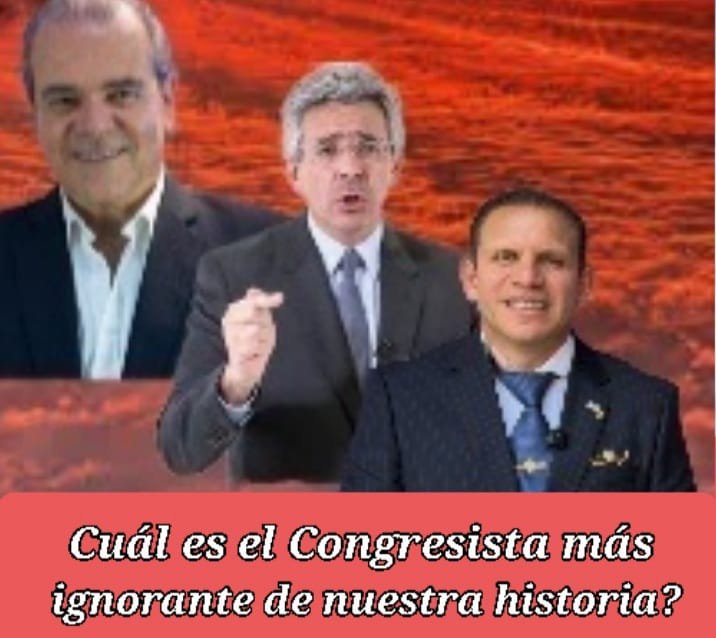Eclides3's tweet photo. Analistas del Congreso de la República, se encuentran en una tremenda encrucijada: determinar cual es el Parlamentario mas ignorante de nuestra historia.
Candidatos a portar esa distinción:
El uribista, Carlos Felipe Mejia.
Los Chulavitas, Enrique Gómez y 
Germán Rodríguez. https://t.co/SsvCrQ1Bwk