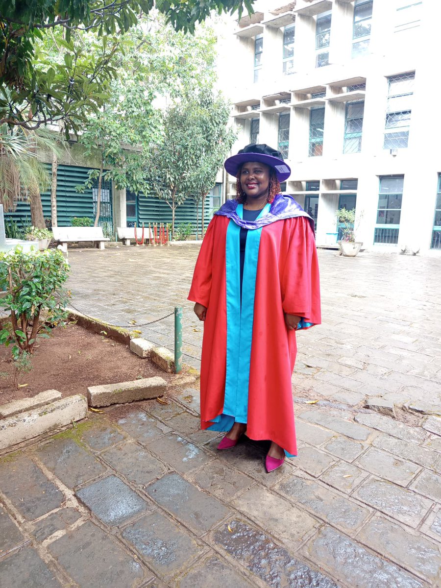 UoNbuiltenviron's tweet photo. Huge congratulations to Ruth Coletta Matayo on earning her Doctor of Philosophy (PhD) in Design! She was the only PhD graduate from the @UoNbuiltenviron among those celebrated during the 75th Graduation Ceremony.
Congratulations, Dr. Ruth Coletta Matayo! #UoN75Graduation @uonbi https://t.co/LbBEfFWAeQ