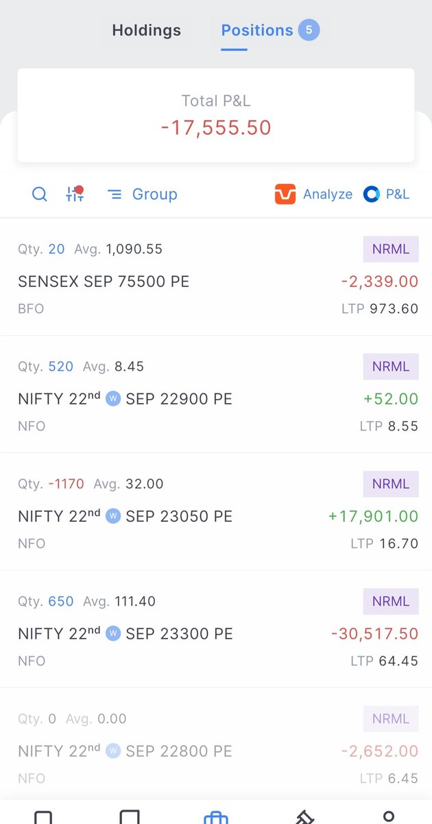 StrangeExpiry's tweet photo. Friday EOD updates 
➕ Added one lot of #sensex 75500 put.
🔒 Rolled up put in #Nifty butterfly, no more risk on downside.

But will #nifty fall? https://t.co/WcRLqpLRdp