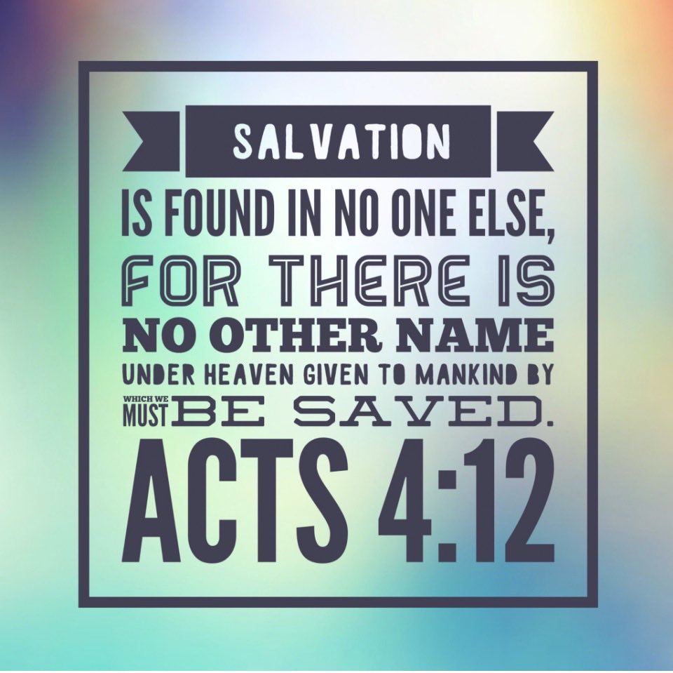 GoodShepherd316's tweet photo. Salvation is NOT a religion;
it’s a NAME.
Sin is the disease;
JESUS is the cure. https://t.co/A48MQyOqMP