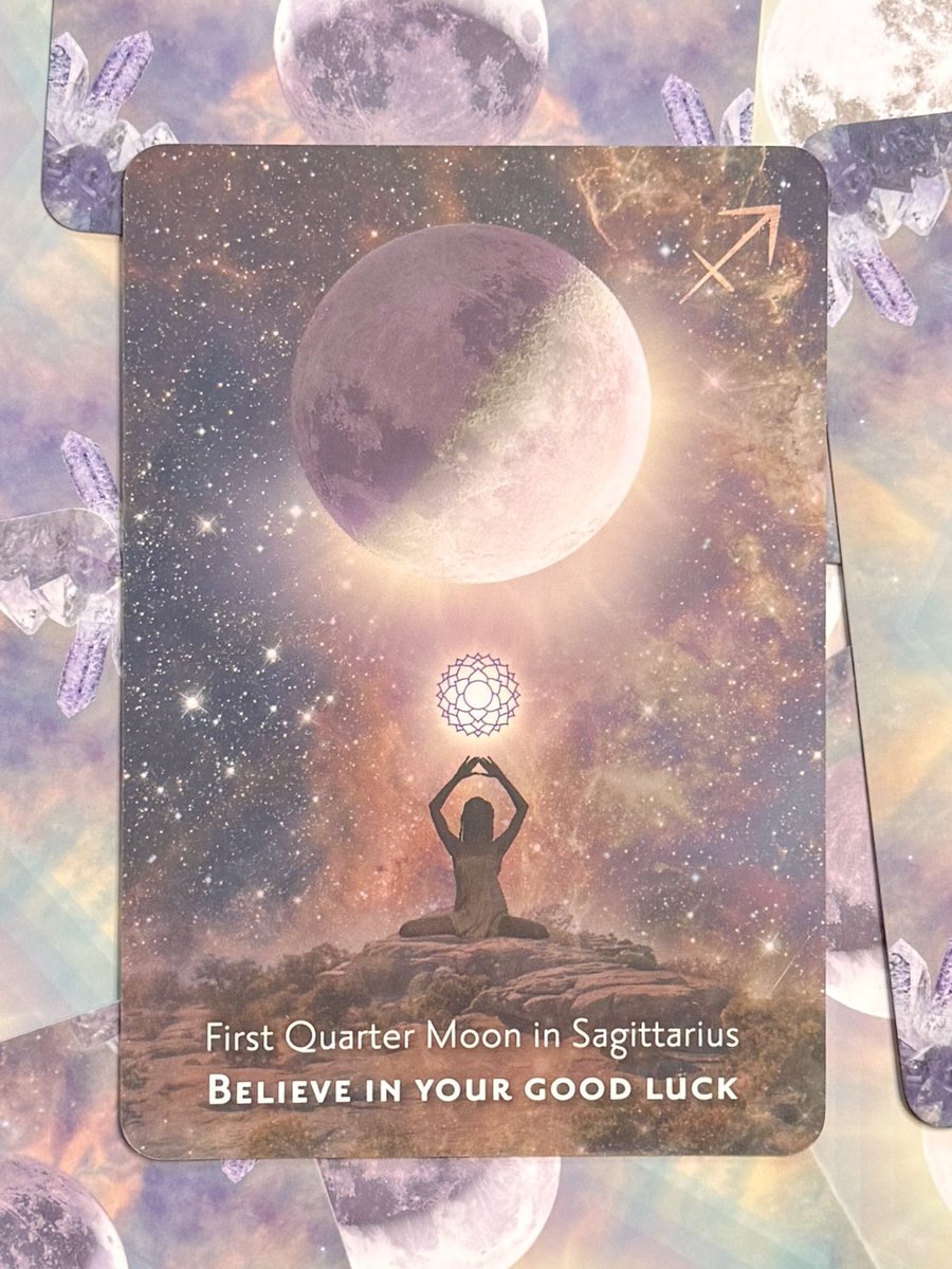 tmanntarot's tweet photo. Card of the day
Believe in your good luck.
First quarter moon 🌓 in Sagittarius ♐️
Deck: Moonology Manifestation Oracle
By: Yasmin Boland
#cardoftheday #Oracle #oraclecards #Astrology https://t.co/wtCOeQORlq