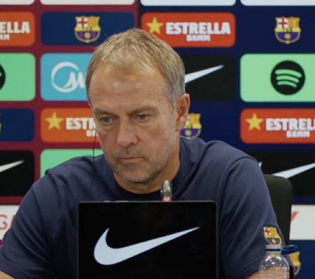 ManagingBarca's tweet photo. 🚨🗣️ Hansi Flick: "I don't know if Adeyemi is the fastest player I've ever coached, he reminds me of Alphonso Davies. I know him very well, I think he needed to get out of Germany and I'm glad he chose us. I'll give him all my confidence". https://t.co/pvxpCOsFRC