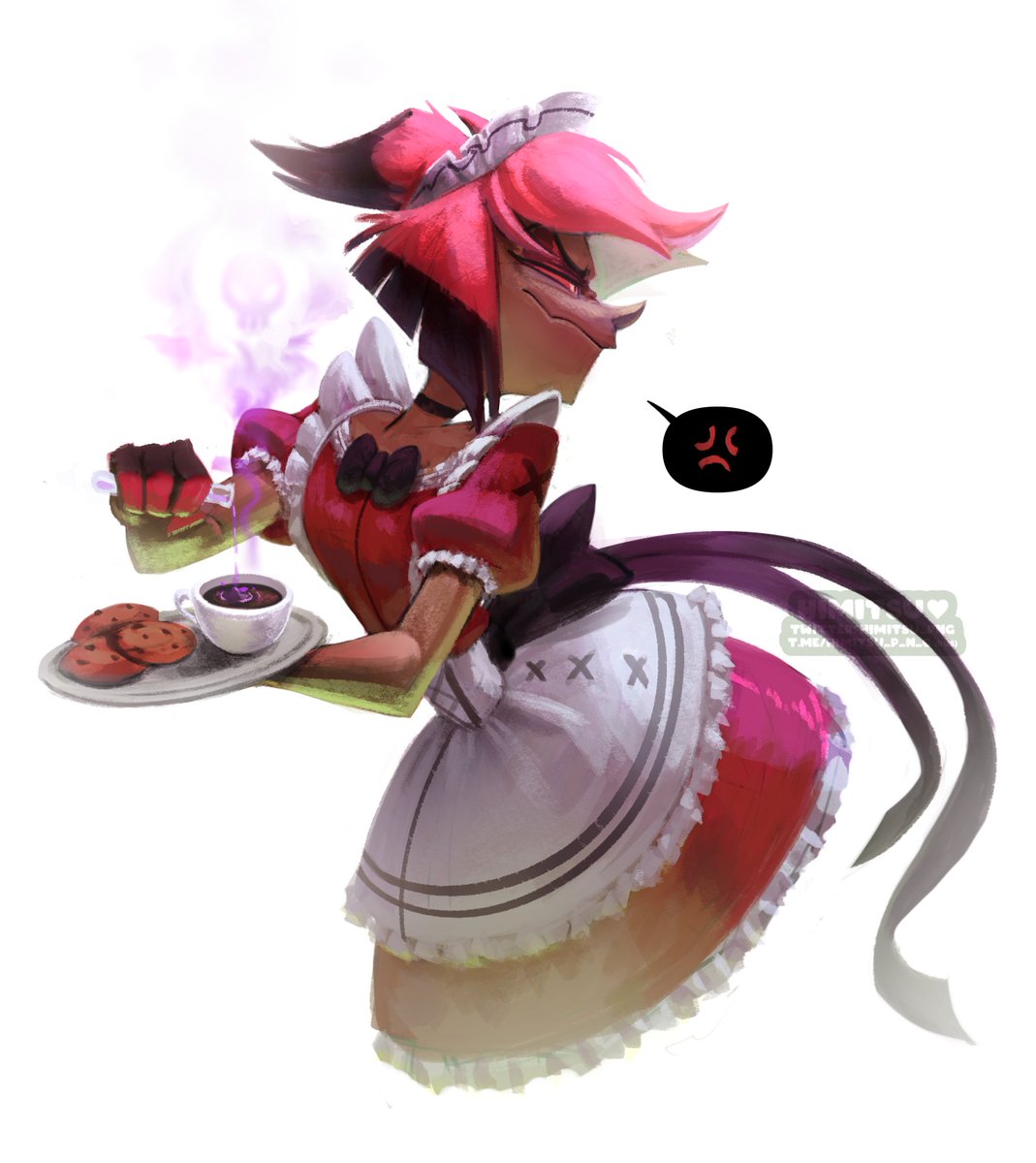 himitsu_png's tweet photo. Maid 💀
  
#alastor #HazbinHotel https://t.co/vQSmyQLOBP