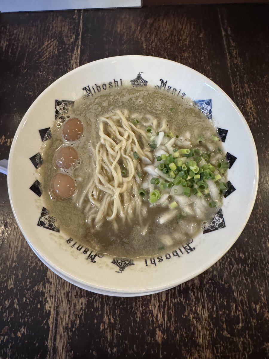 kimidorine's tweet photo. 時々ラーメン健康生活2026/9/18
煮干結社弘前さん
NIBOSHI MANIA 4th ANNIVERSARY respect 煮干蕎麦taboo〜いりこ300%〜+うずら味玉3個+ハーフカリー https://t.co/wdea8WCmfN